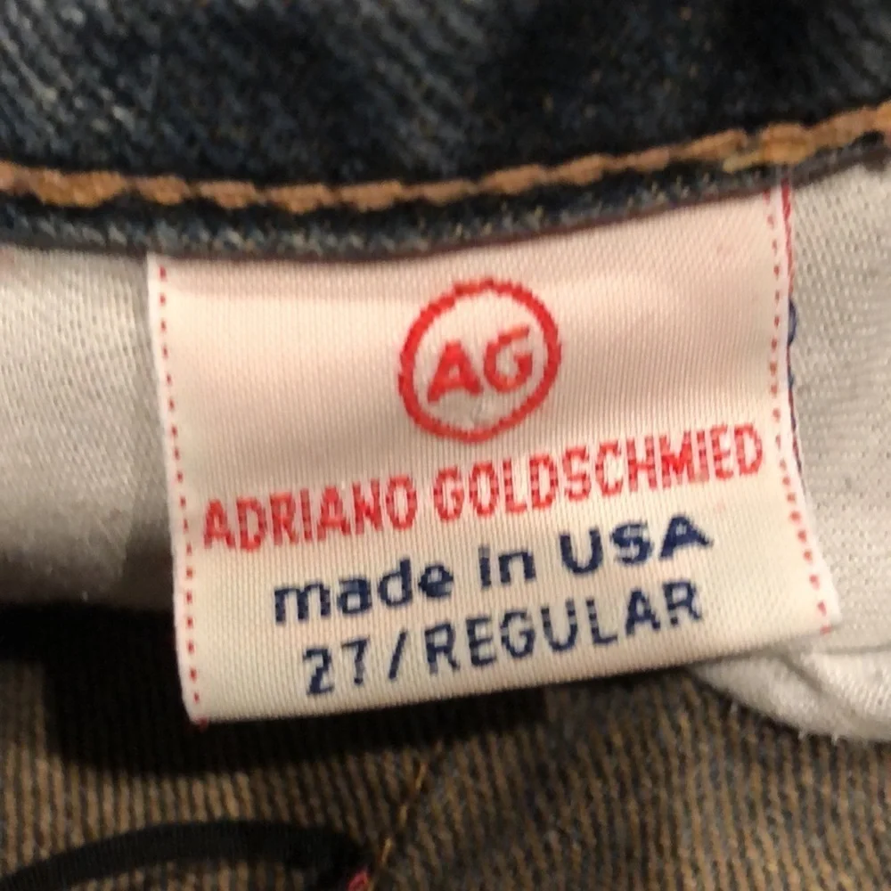AG‎ Adriano Goldschmied The Gemini Frayed Edge Bootcut Jeans Size 27 - Picture 8 of 9